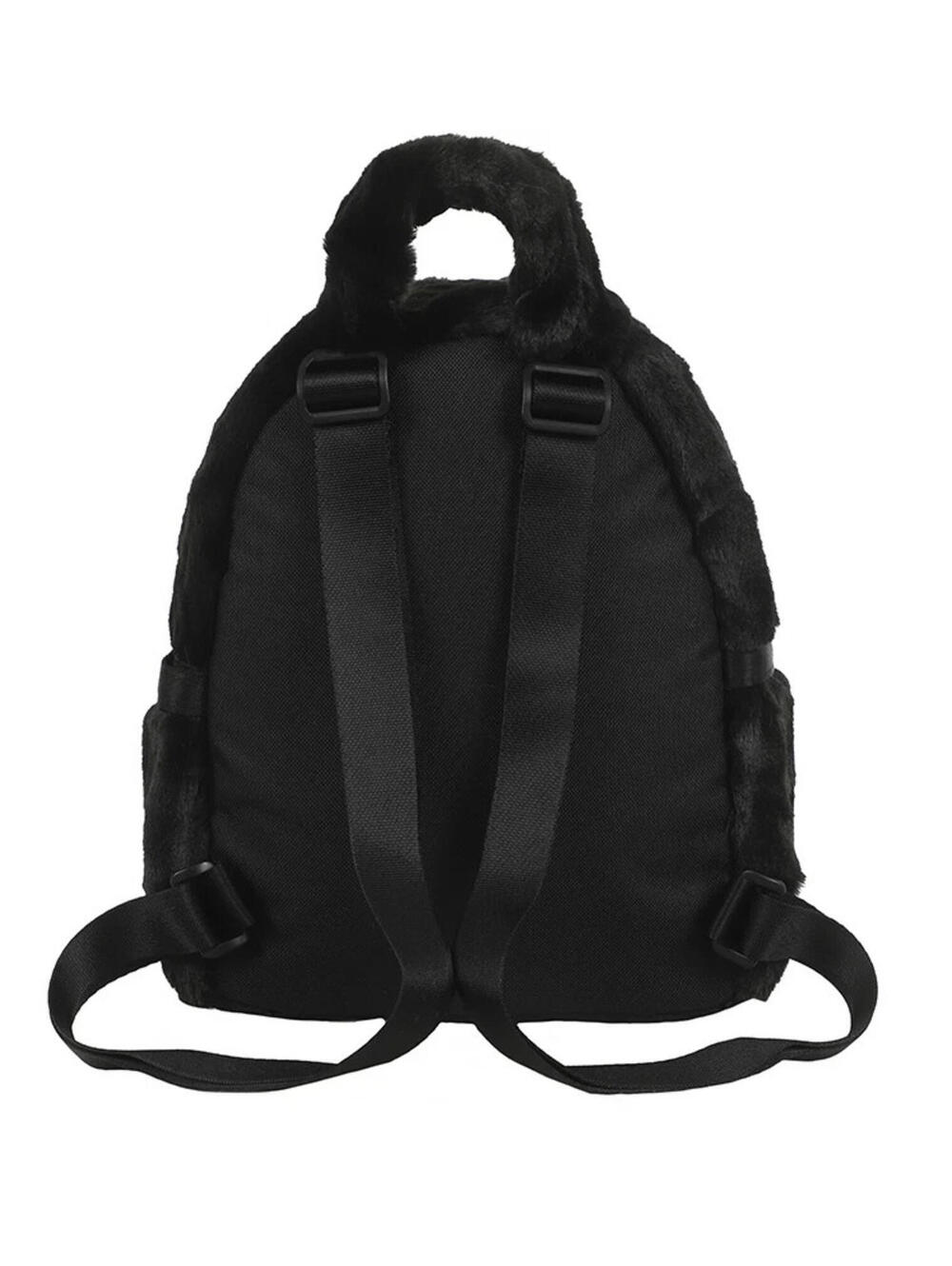 Nike NSW Futura Faux Fur Mini Backpack Women's Sports Backpack Casual FZ1328-010 - Picture 3 of 6